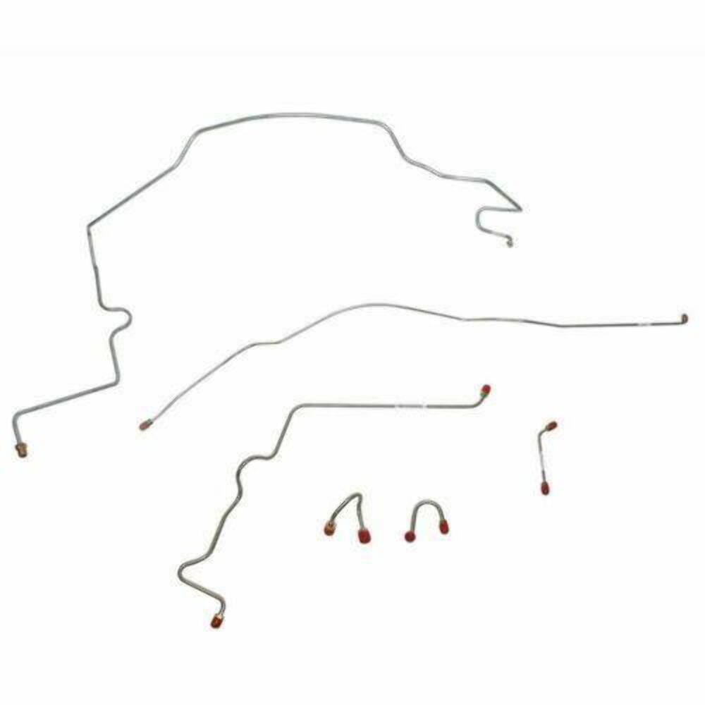 t 1967-1970 Chevrolet C10 Front Brake Line Kit Power Brakes Stainless - TKT6705SS Fine Lines