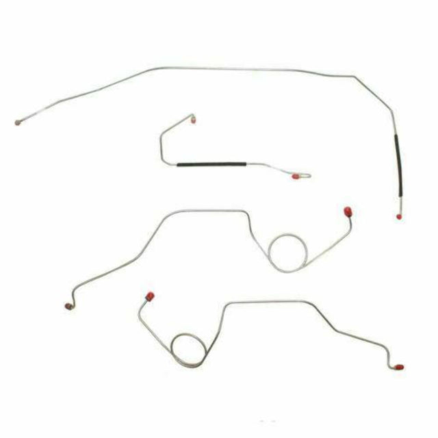 Front Brake Line Kit for 1967-1972 Ford F-100 2WD drum brakes stainless steel