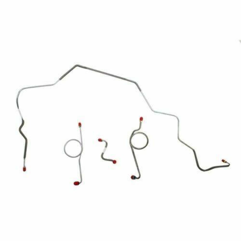 t 1967-68 Chevrolet Bel Air Front Brake Line Kit Standard Drum Brakes - BKT6701SS Fine Lines
