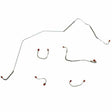 t 1967-68 Chevrolet Camaro Front Brake Line Kit Power Disc Brakes - FKT6707SS Fine Lines