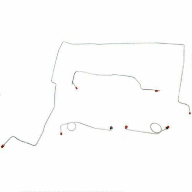 Front Brake Line Kit for 1967-1968 Plymouth Fury disc brakes stainless steel
