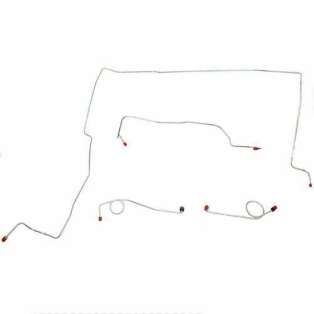 Front Brake Line Kit for 1967-1968 Plymouth Fury disc brakes stainless steel