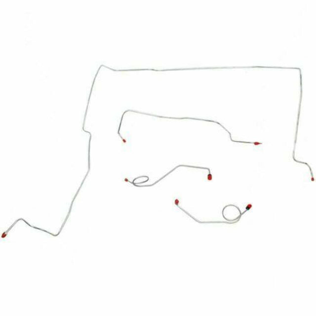 Front Brake Line Kit for 1967-1968 Plymouth Fury drum brakes stainless steel