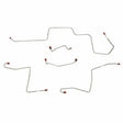 Front Brake Line Kit for 1967-1969 Ford Mustang drum brakes stainless steel