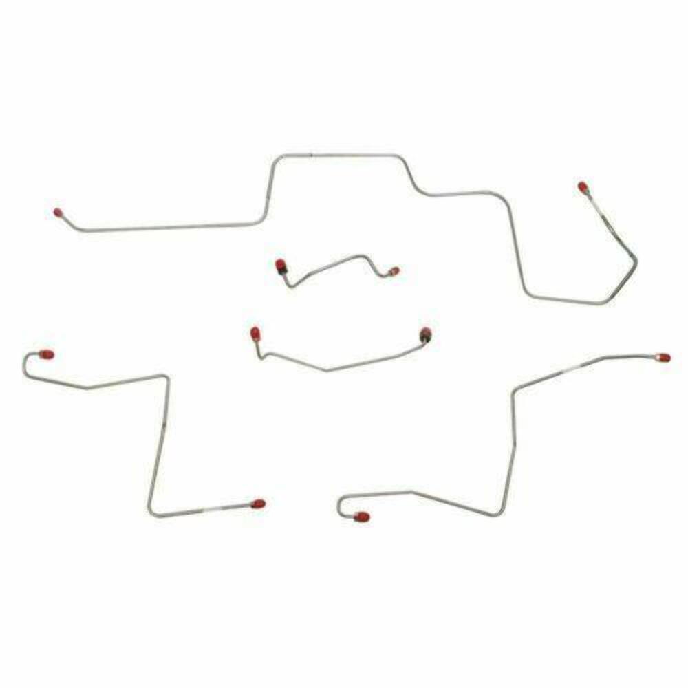 Front Brake Line Kit for 1967-1969 Ford Mustang drum brakes stainless steel