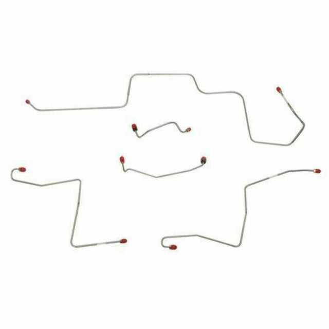 Front Brake Line Kit for 1967-1969 Ford Mustang drum brakes stainless steel