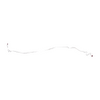 t 1967-70 Ford Mustang Intermediate Brake Line Disc Brakes Stainless - ZIN6721SS Fine Lines