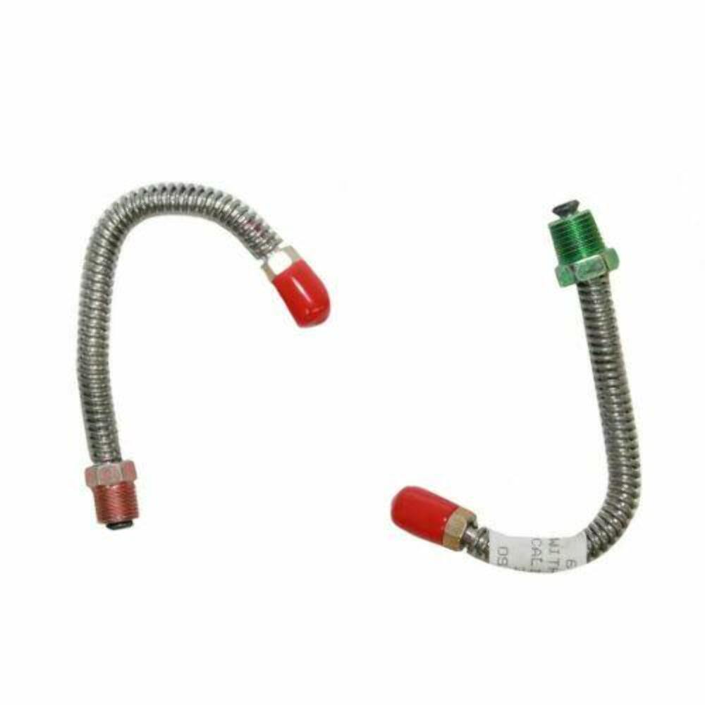 Fuel Line for 1967 Chevy Chevelle Front Caliper Lines 1/2 Left 7/16 Right Port steel