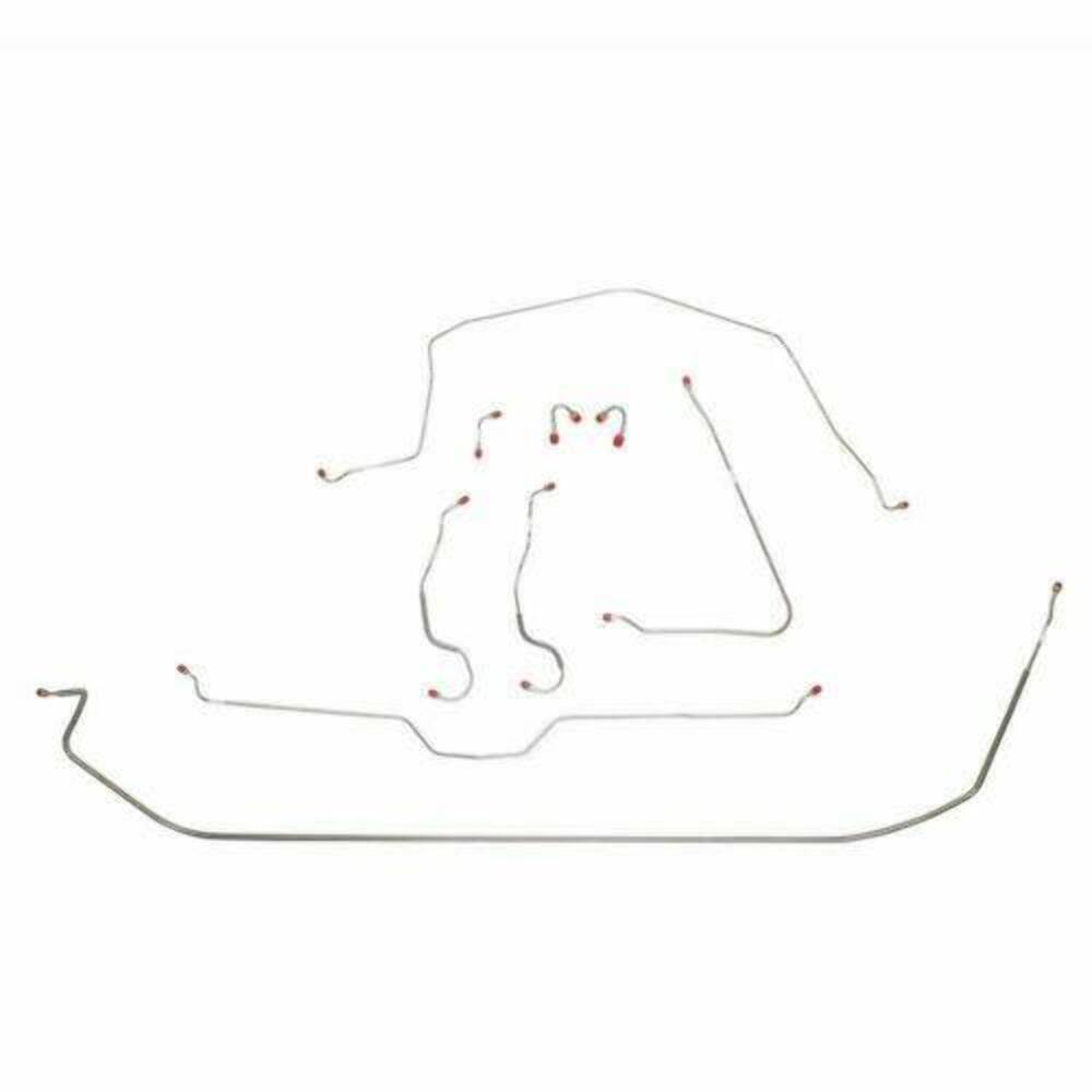 t 1967 Chevrolet Corvette Brake Line Kit - VCK6701OM Fine Lines