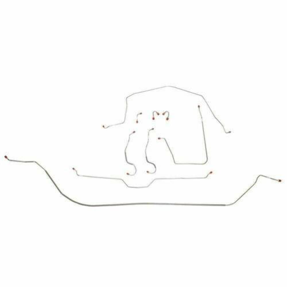 t 1967 Chevrolet Corvette Brake Line Kit - VCK6702OM Fine Lines