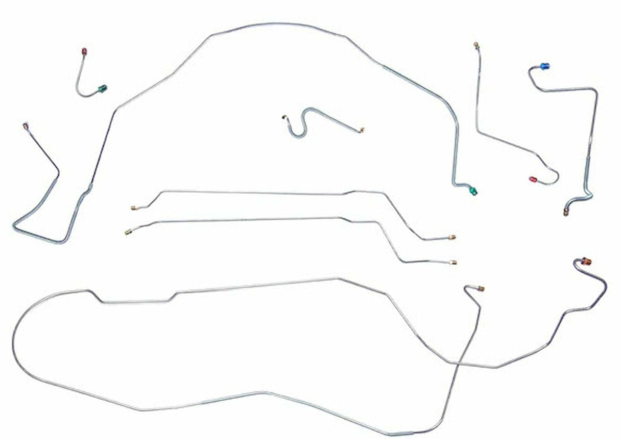 Complete Brake Line Kit for 1967 Chevy Malibu w/ Power disc brakes stainless steel