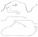 t 1967 Chevy Malibu w/ Power Drum Brakes, Complete Brake Line Kit CBK0284SS Fine Lines