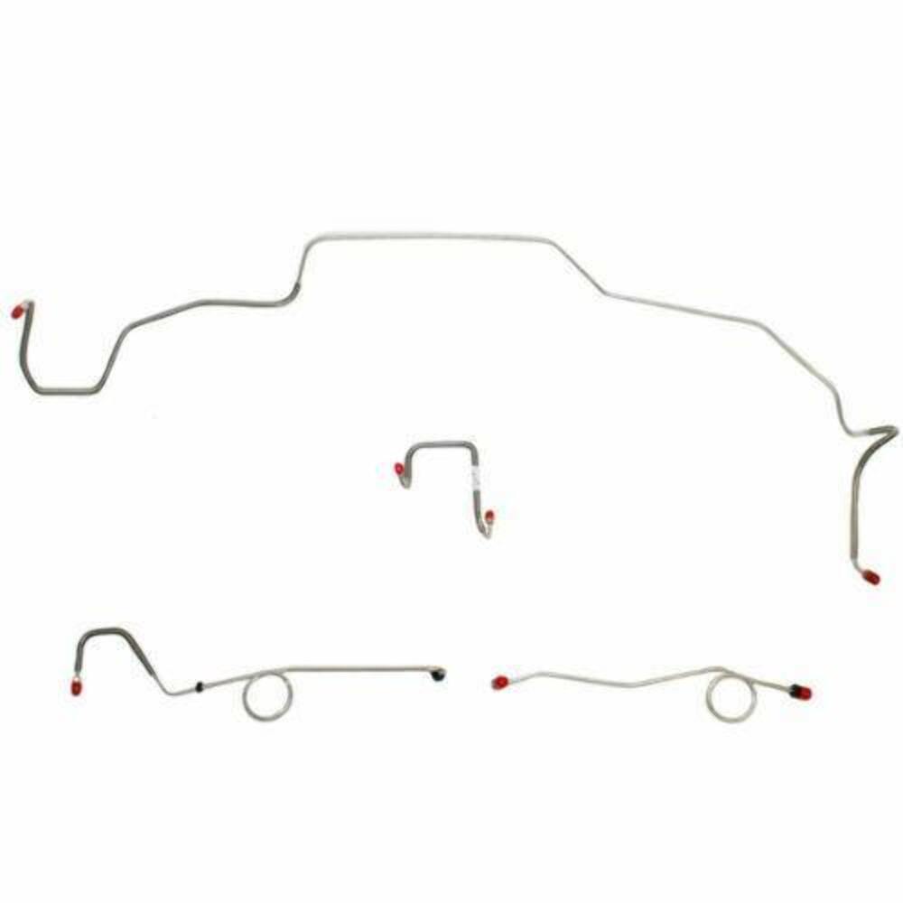 t 1967 Dodge Coronet Front Brake Line Kit Standard Brakes Steel - RKT6703OM Fine Lines