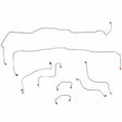 Front Brake Line Kit for 1967 Ford Fairlane disc brakes stainless steel