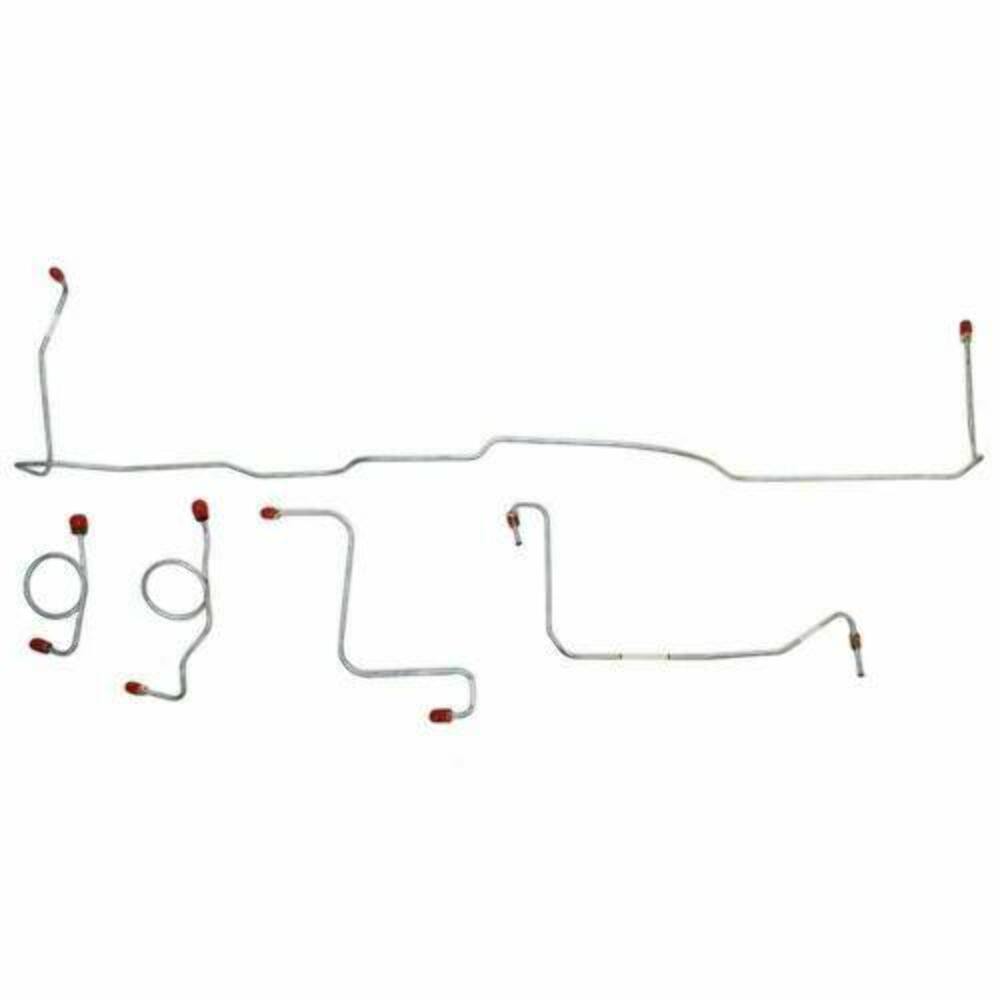 Front Brake Line Kit for 1967 Ford Fairlane drum brakes stainless steel