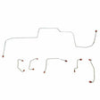 Front Brake Line Kit for 1967 Ford Mustang disc brakes stainless steel