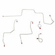 Front Brake Line Kit for 1967 Ford Mustang drum brakes stainless steel