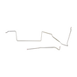 Fuel Line Kit for 1967 Ford Mustang stainless steel
