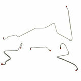 Front Brake Line Kit for 1967 Oldsmobile Cutlass drum brakes stainless steel