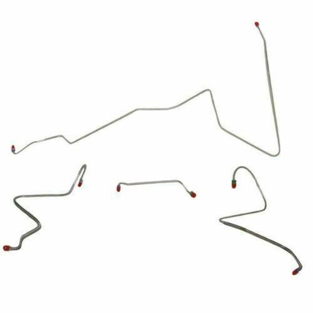 Front Brake Line Kit for 1967 Oldsmobile Cutlass drum brakes stainless steel
