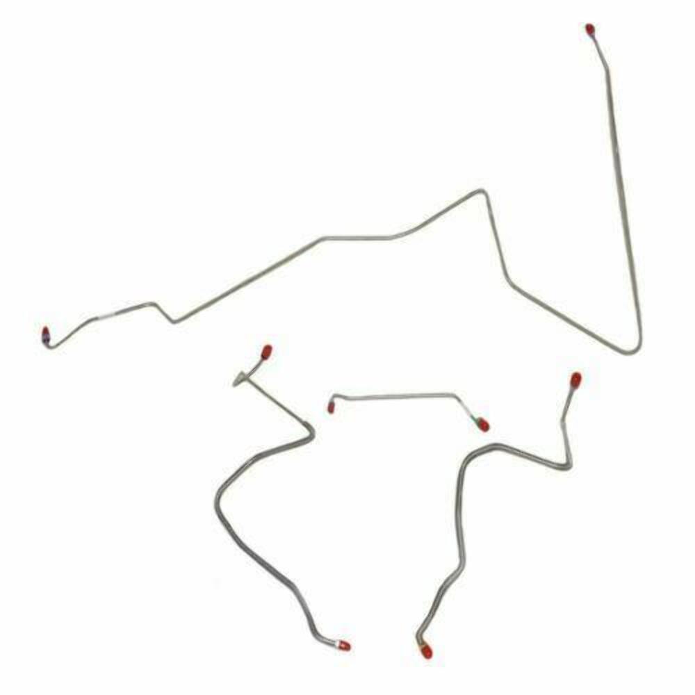 Front Brake Line Kit for 1967 Oldsmobile Cutlass drum brakes stainless steel