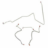 Front Brake Line Kit for 1967 Oldsmobile Cutlass drum brakes stainless steel