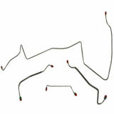 Front Brake Line Kit for 1967 Pontiac LeMans drum brakes stainless steel