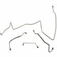 t 1967 Pontiac LeMans Front Brake Line Kit Manual Drum Brakes Steel - AKT6701OM Fine Lines