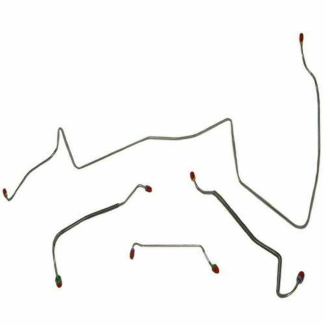 t 1967 Pontiac LeMans Front Brake Line Kit Manual Drum Brakes Steel - AKT6701OM Fine Lines