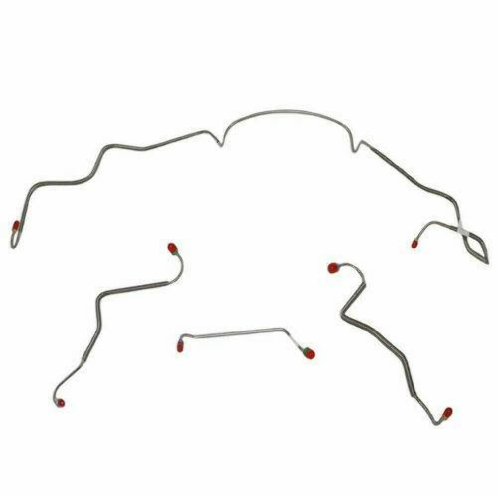 Front Brake Line Kit for 1967 Pontiac LeMans drum brakes stainless steel