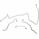 Front Brake Line Kit for 1967 Pontiac LeMans drum brakes stainless steel