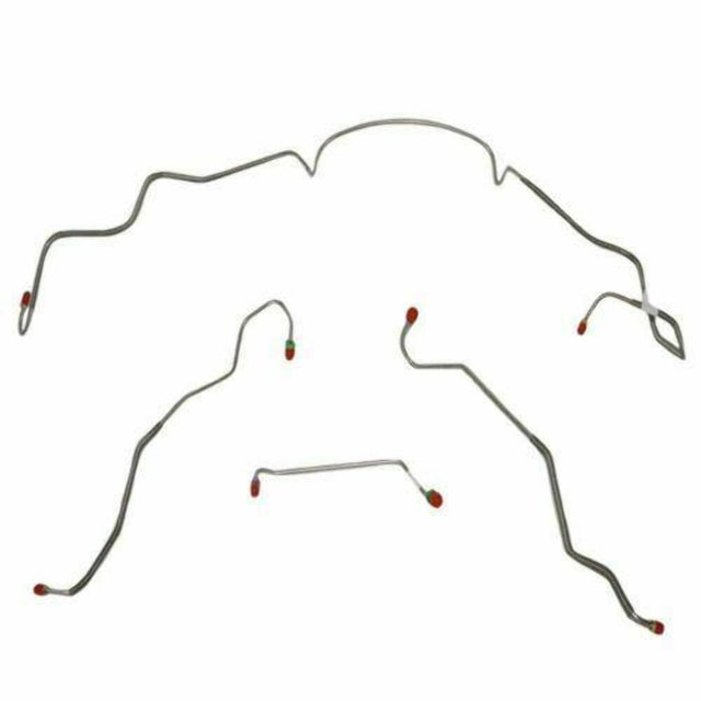Front Brake Line Kit for 1967 Pontiac LeMans drum brakes stainless steel