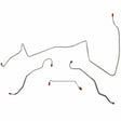 t 1967 Pontiac LeMans Front Brake Line Kit Power Drum Brakes Steel - AKT6702OM Fine Lines