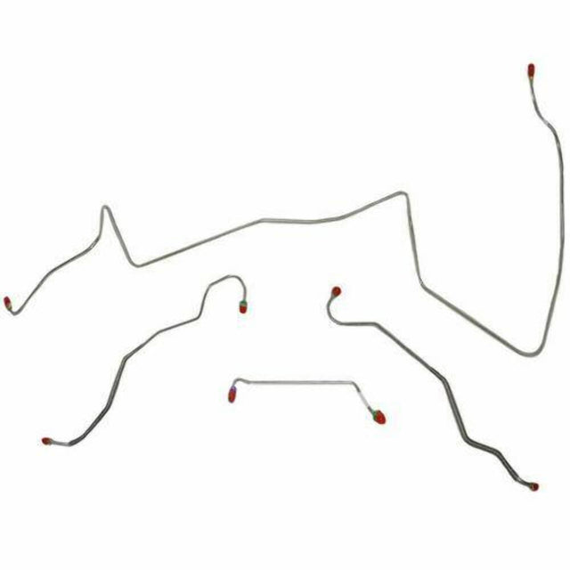 t 1967 Pontiac LeMans Front Brake Line Kit Power Drum Brakes Steel - AKT6702OM Fine Lines