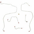 t 1968-69 AMC AMX Front Brake Line Kit Power Drum Brake 5 Piece Set - JKT6803SS Fine Lines