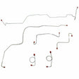 Front Brake Line Kit for 1968-1969 Ford Fairlane drum brakes stainless steel