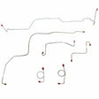 Front Brake Line Kit for 1968-1969 Ford Fairlane drum brakes stainless steel