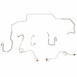 t 1968-70 Dodge Coronet Front Brake Line Kit Power Disc Brakes Steel - RKT6803OM Fine Lines