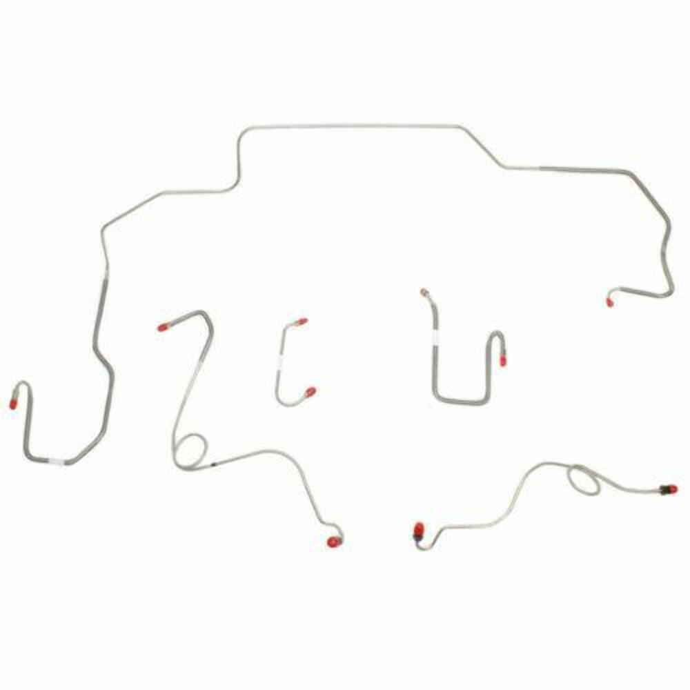 t 1968-70 Dodge Coronet Front Brake Line Kit Power Disc Brakes Steel - RKT6803OM Fine Lines