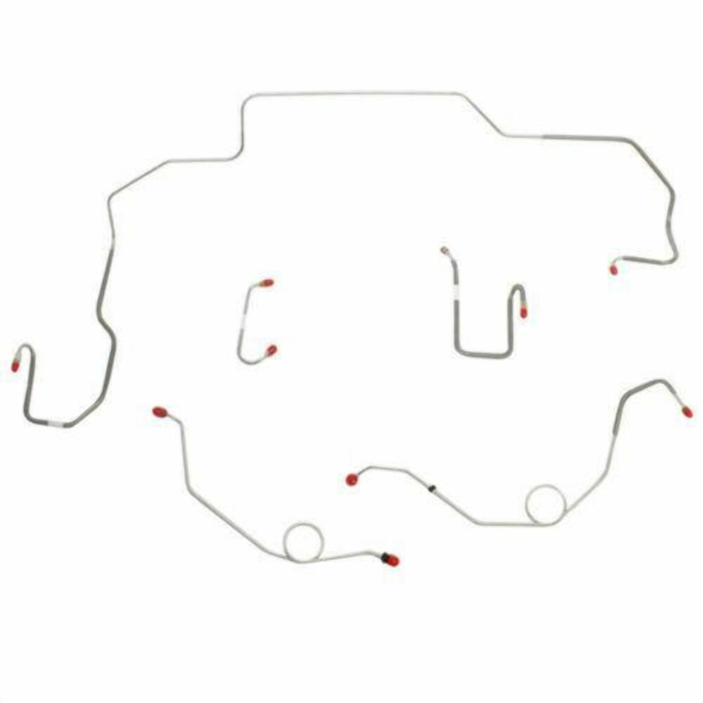 t 1968-70 Dodge Coronet Front Brake Line Kit Power Disc Brakes Steel - RKT6810OM Fine Lines