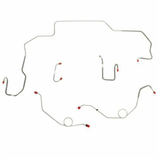 t 1968-70 Dodge Coronet Front Brake Line Kit Power Disc Brakes Steel - RKT6810OM Fine Lines