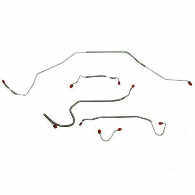 t 1968 Chevrolet Chevelle Front Brake Line Kit Manual Disc Brakes - CKT6807SS Fine Lines