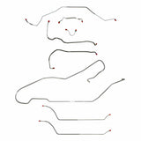 Complete Brake Line Kit for 1968 Chevy Malibu w/ Power disc brakes stainless steel
