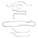 Complete Brake Line Kit for 1968 Chevy Malibu w/ Power disc brakes stainless steel