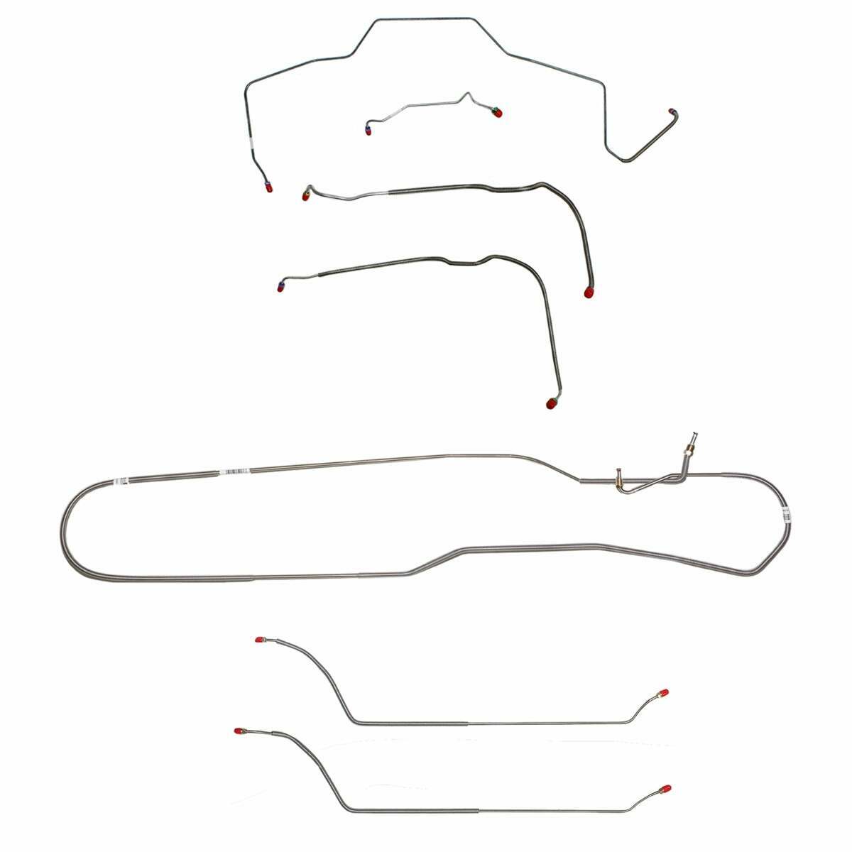 Complete Brake Line Kit for 1968 Chevy Malibu w/ Power drum brakes stainless steel