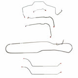 Complete Brake Line Kit for 1968 Chevy Malibu w/ Power drum brakes stainless steel