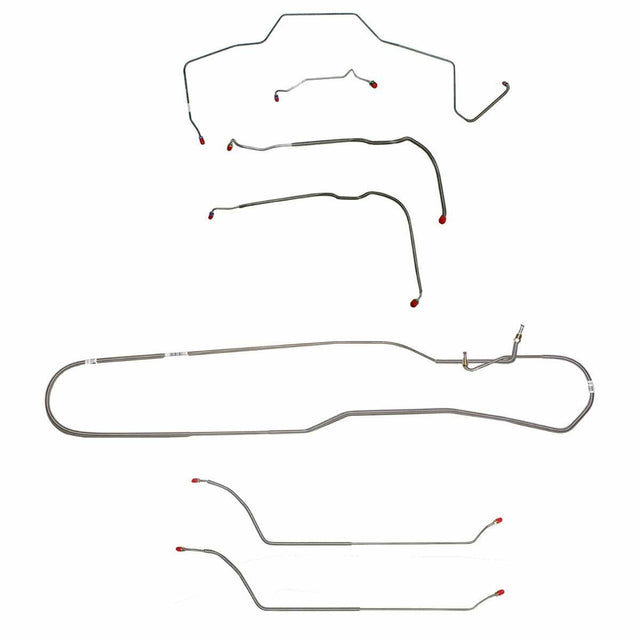 Complete Brake Line Kit for 1968 Chevy Malibu w/ Power drum brakes stainless steel