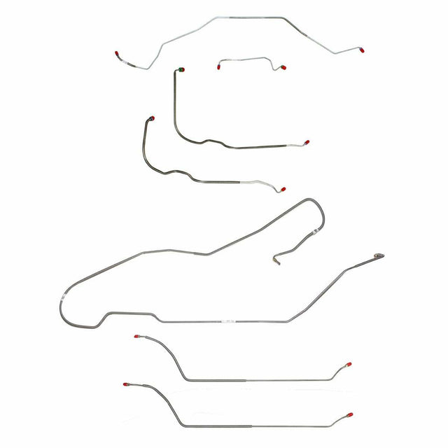 Complete Brake Line Kit for 1968 Chevy Malibu w/ Power drum brakes stainless steel