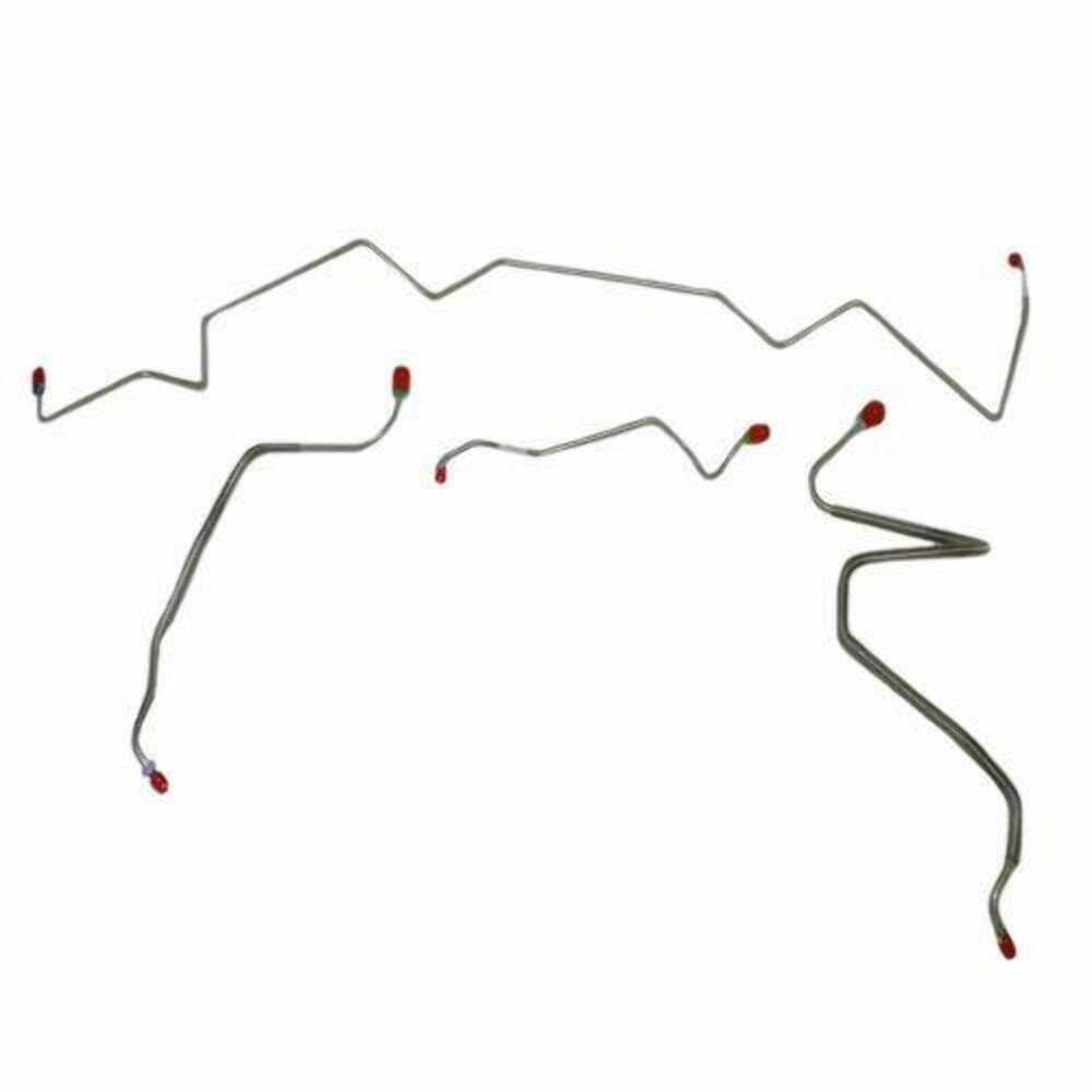 t 1968 Pontiac LeMans Front Brake Line Kit Manual Drum Brakes Steel - AKT6801OM Fine Lines