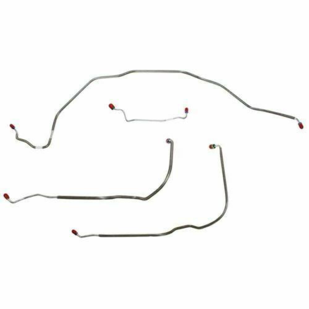 Front Brake Line Kit for 1969-1972 Chevy Chevelle drum brakes stainless steel